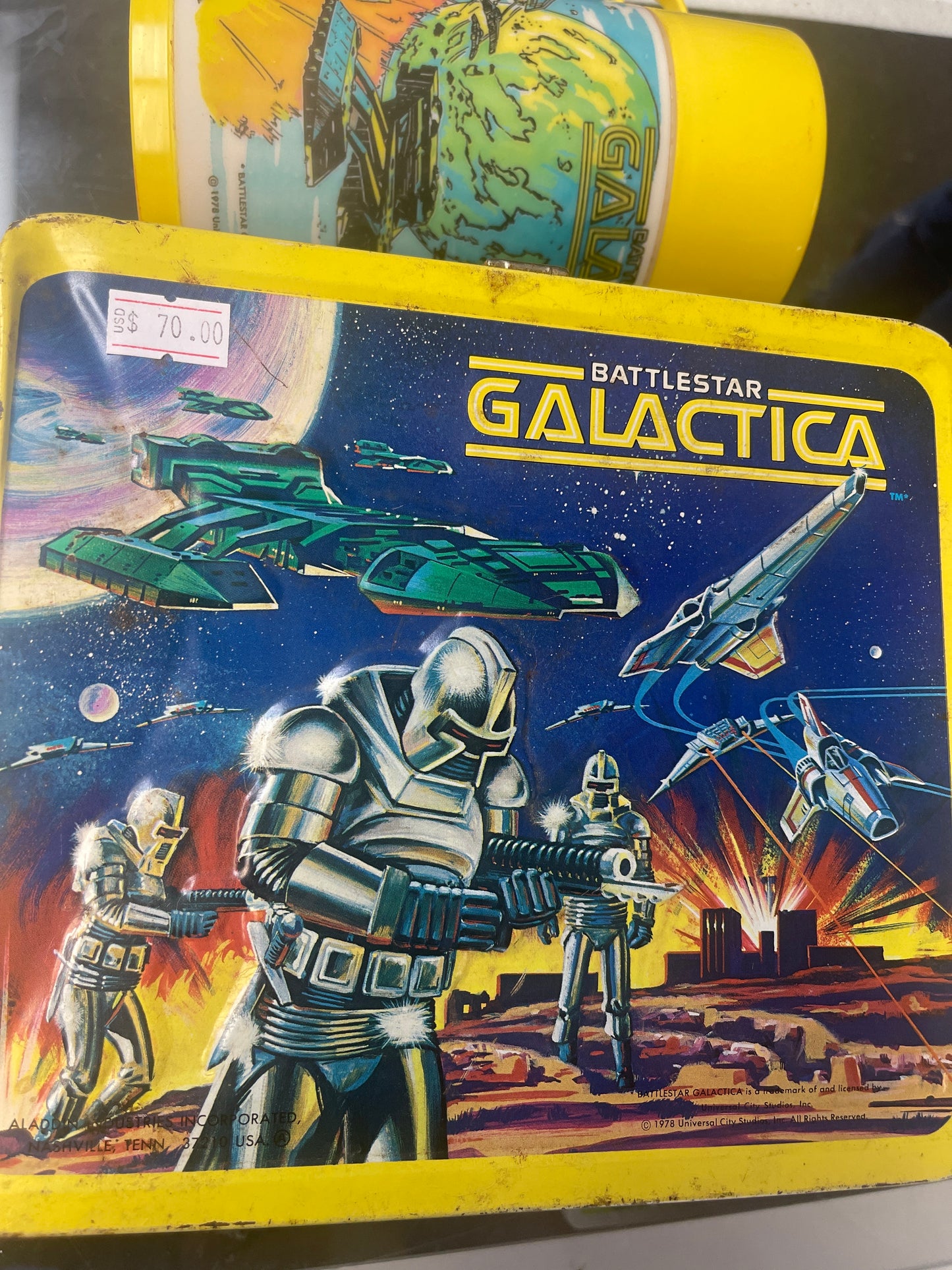 1978 Battlestar Galactica lunchbox and thermos