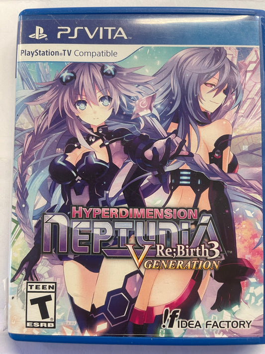 PS vita Hyperdimension Neptunia rebirth 3