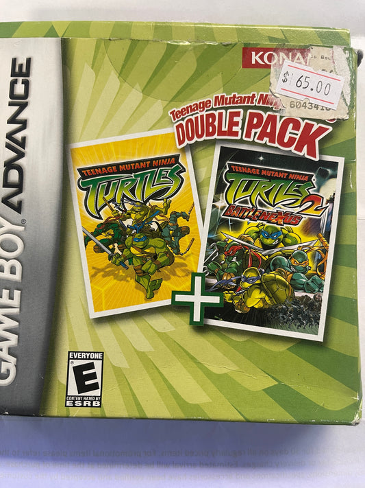 Gameboy advance Teenage Mutant Ninja Turtles Double Pack